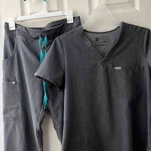 🩺Figs Graphite Grey Scrub Set🩺